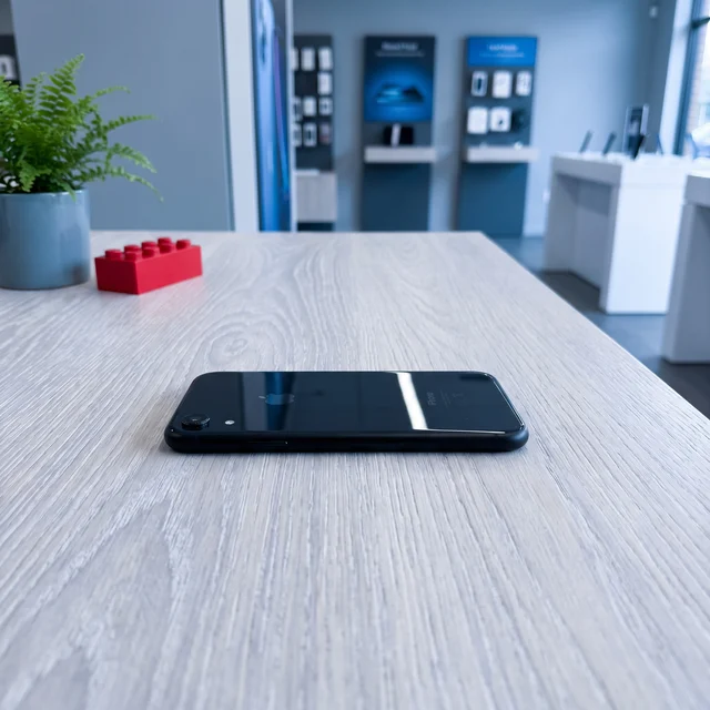 Apple iPhone XR 64GB Black lifestyle shot, refurbished by mendmyi, 88% battery health